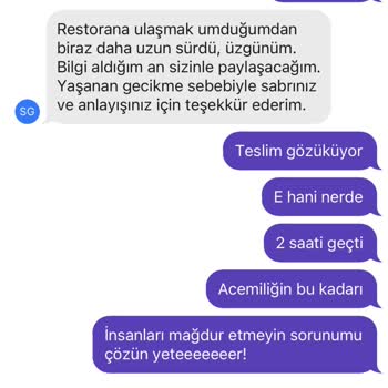 GetirYemek Yemek Teslim Edildi Gözüküyor Olmasına Fakat Yemek Saatlerce Gelmedi