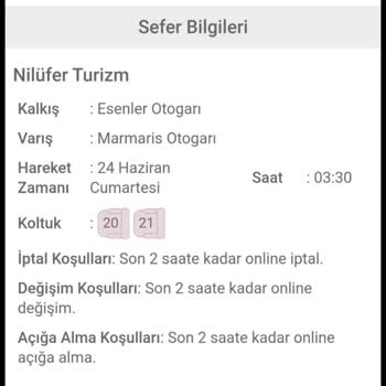 Obilet Otobüs Bilet Sorunu