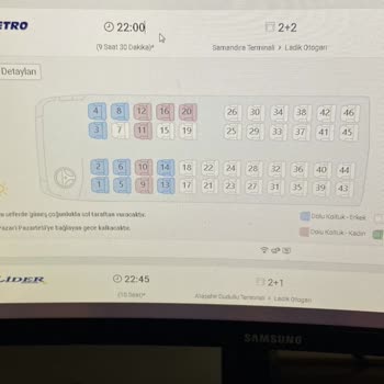 Metro Turizm Obilet'ten Almış Olduğum Metro Aracı Koltukların Yerini Değiştiriyor!