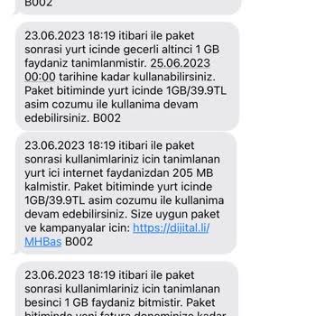 Turkcell İnternet Aşım Sorunu