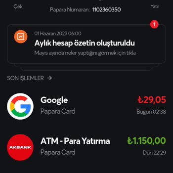 Bir Başkası Papara Hesabımı Kullanıyor