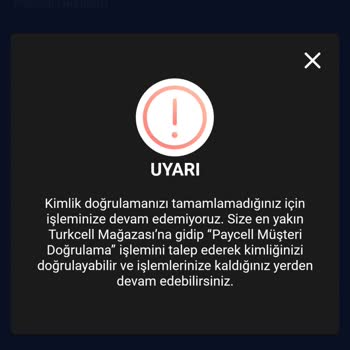 Paycell Kimlik Doğrulama Sorunu