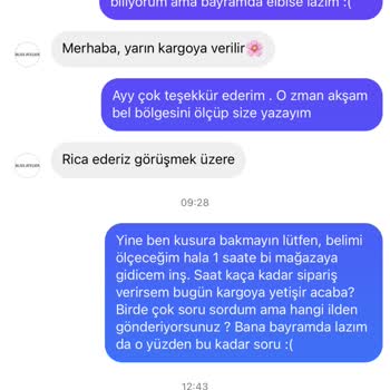 Bliss Atelier Kargomu Göndermiyorsunuz Ve İletişimde Sorun Yaşıyorum