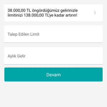 Garanti BBVA Limit Arttırma Sorunu