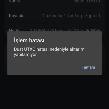 BTC Çekemiyorum, Trust Wallet Cüzdanından