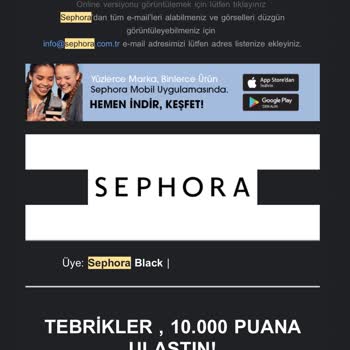 Sephora'nın Mağaza Personeli Ve Black Kart Hediyesini Kullanamamak
