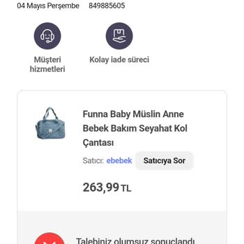 Ebebek Mağazası Eksik Kargo