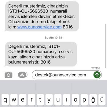 Ouno Teknik Servis Garantili Süpürgeye Para Alıp Geri Bozuk Yolladı