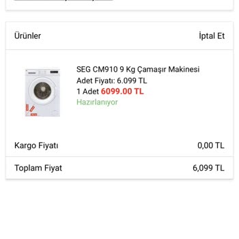 A101 Mobil Uygulama Teslimat
