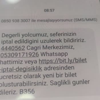 Kamil Koç Firmasından Bilet Para İadesi
