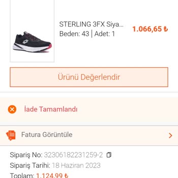 In Street Bana Haber Vermeden Siparişimi İptal Etti.