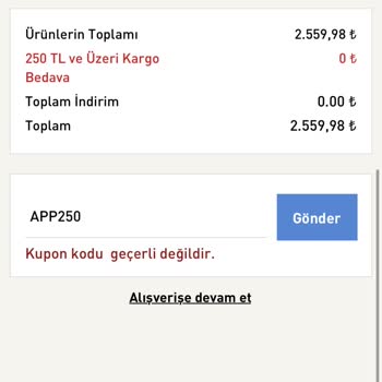 English Home Geçersiz Kupon Kodları