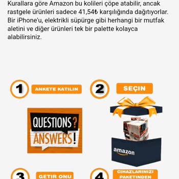 Amazon Gizemli Kutu Sitesi Yanılttı!