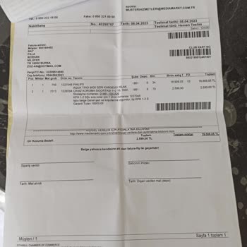 Media Markt Ve Philips Mağduriyeti