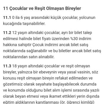 Kamil Koç 12 Yaş Altına İndirim Uygulamadı.