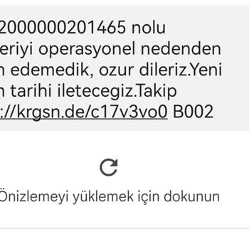 Kargomsende'nin "Operasyonel Nedenden" Teslim Edilememesi.