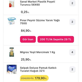 Migros'un Haber Vermeden Eksik Ürün Getirmesi