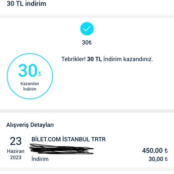 Bilet.com Para Kesildi Bilet Oluşturulmadı