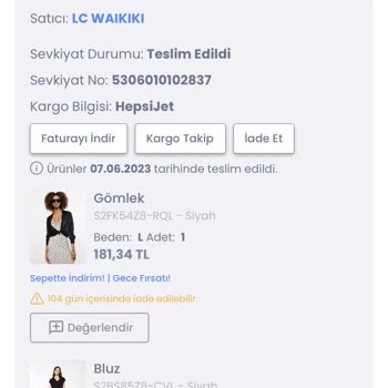 LCW İadeyi Kabul Etmiyor