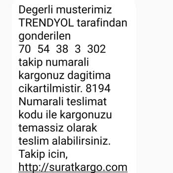 Sürat Kargo Geç Dağıtım Telefonlara Cevap Vermeyişi
