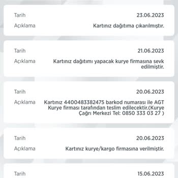 AGT Kurye (aynigunteslim.com) AGT Firma Kartımı Teslim Etmedi.