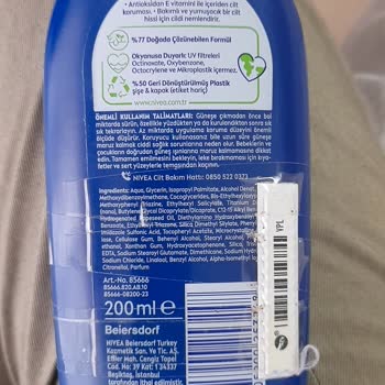 Nivea Sun Kremsi Yapısını Kaybetmiş
