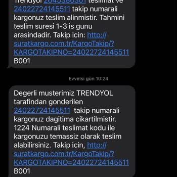 Sürat Kargo Kargomun Elime Ulaşmaması