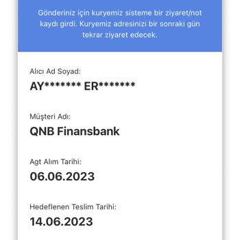 AGT Kurye (aynigunteslim.com) QNB Finansbank Kartım 2 Haftadır Elimde Değil, Yardım Edin