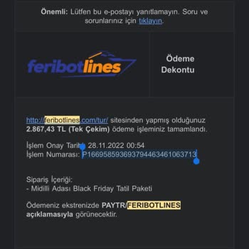 Feribotlines Black Friday Bileti İçin Firmaya Ulaşılamıyor