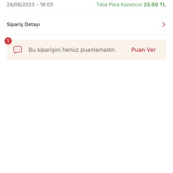 Tıkla Gelsin Uygulamasından Sipariş Vermek Pişmanlıktır