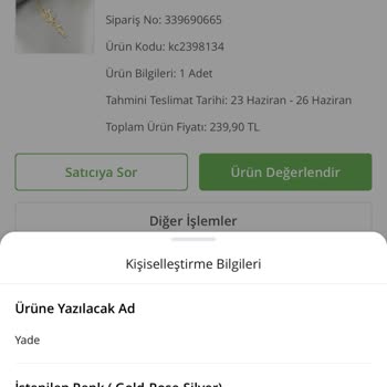 ÇiçekSepeti Ürün Ve Sipariş Uyumsuzluğu