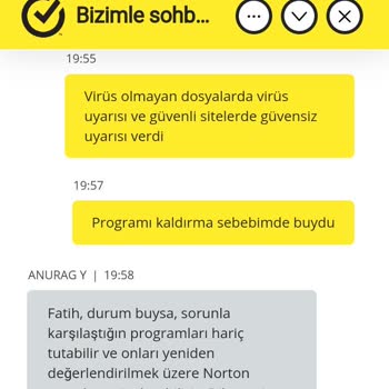 Norton Antivirüs'ten Memnun Kalmadım