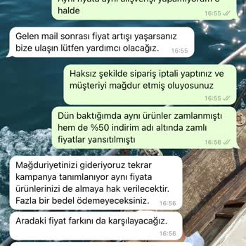 Yves Rocher Haksız Sipariş İptali