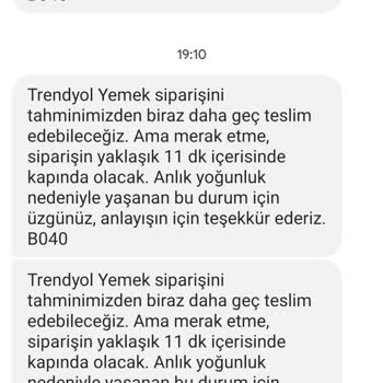 Trendyol'dan En Son Yediğim Yemek *** Oldu