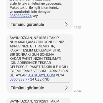 AGT Kurye (aynigunteslim.com) AGT Kuryenin İşini Zamanında Yapmaması Ve Geldik Diye Yalan Mesaj Atma