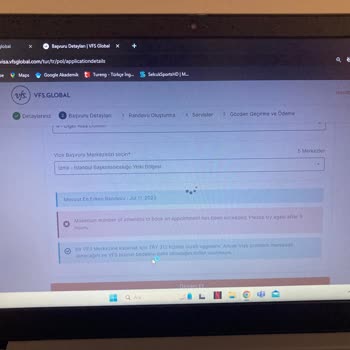 VFS Global Site Hata Veriyor