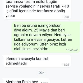 Assur Sırt Tipi Çim Biçme Tırpanı Geri Alınmıyor Değişimi Yapılmıyor