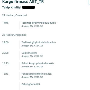 AGT Kurye Teslim Edilmeyen Kargo