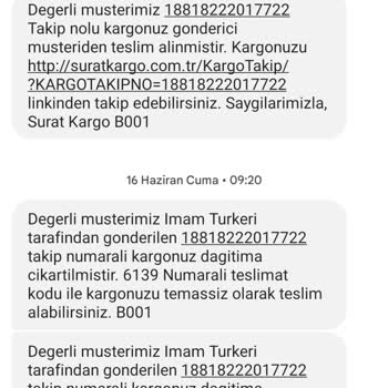 Sürat Kargo Şube Personelinin Müşteriye Hakaret İçerikli Sözlerle Cevap Vermesi