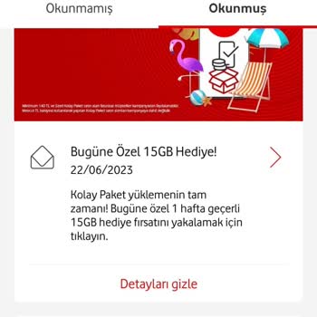Vodafone Kolay Paket Sorunu