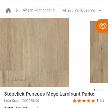 Koçtaş Farklı Tonda Laminant Parke Ürün Verilmesi