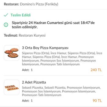Domino's Pizzamda Kıl Çıktı