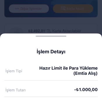 Paycell Hazır Limit Kullandım, Param Kartıma Geçmedi