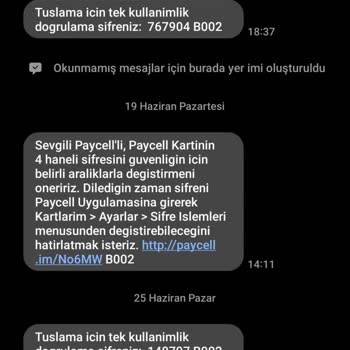 Paycell Limitim Faturama Yansıdı Ama Aktarım Yapamadım