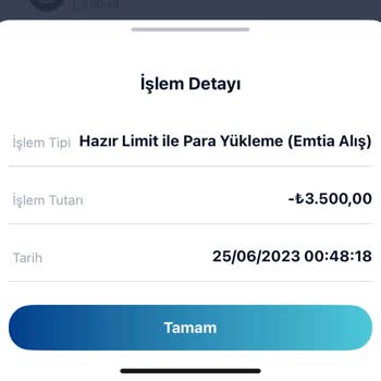 Paycell Hazır Limit Param Yok