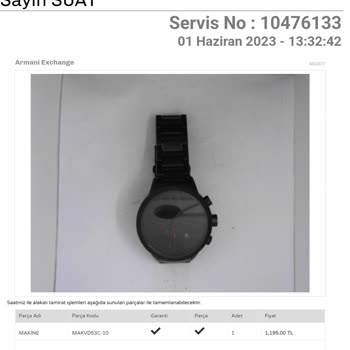 Saat & Saat Ankara Acity AVM'deki Saat Satış Mağazasında Aldığım Saatlerin Sorunları