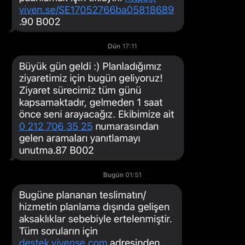 Vivense Teslimat Tarihi İle Alakalı Yaşanılan Sorun