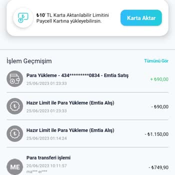 Paycell Hazır Limit Para Gelmemesi