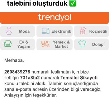 Trendyol'un İlgisiz Müşteri Temsilcisi