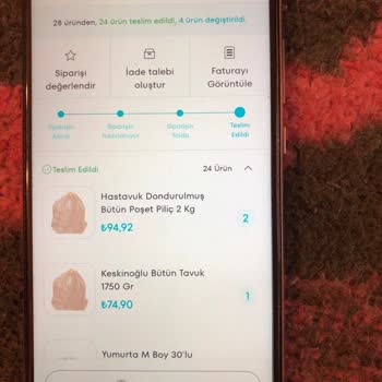 A101 Kapıda Eksik Ürün Teslimatı